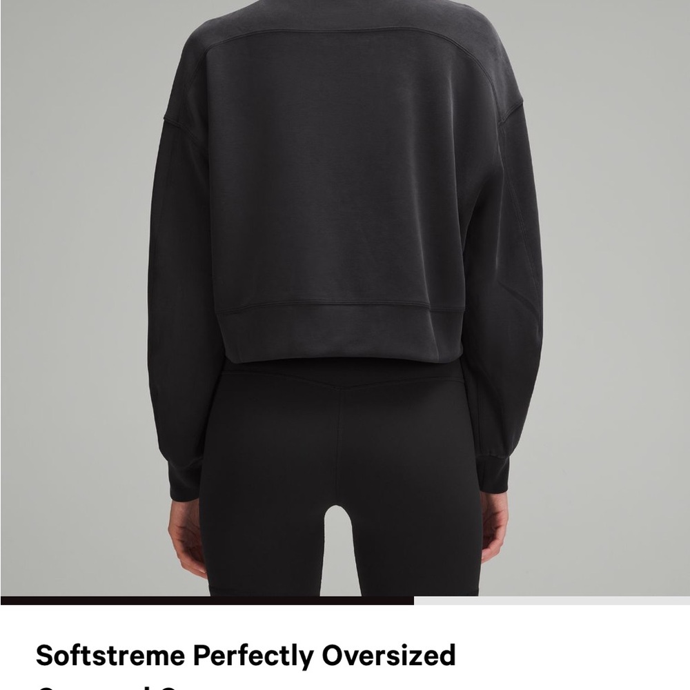 lululemon softstreme oversized cropped crew - Picture 3 of 5